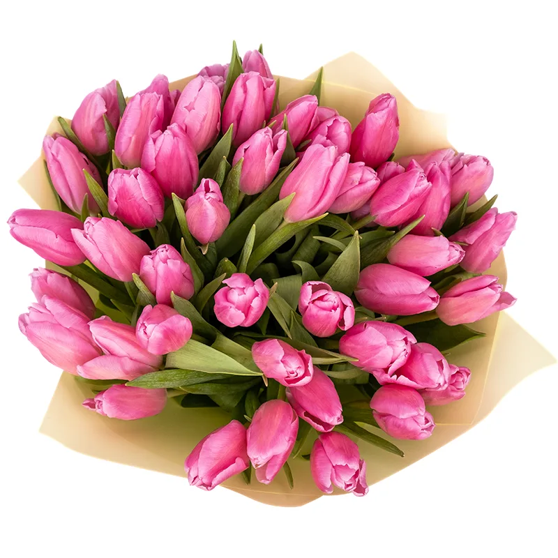 Букет из 47 розовых тюльпанов (01945)