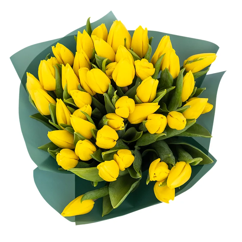 Букет из 45 желтых тюльпанов (01930)