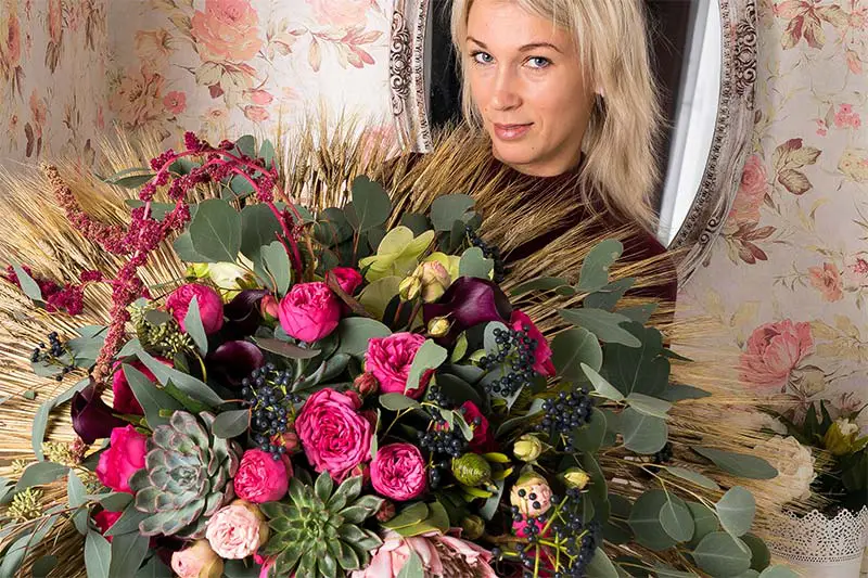 Осенний каркасный букет