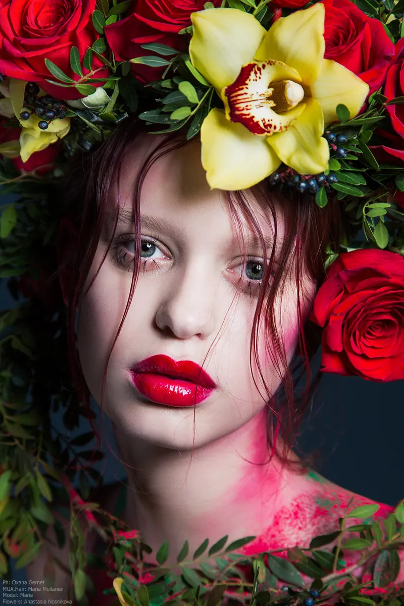 Девушка в цветах