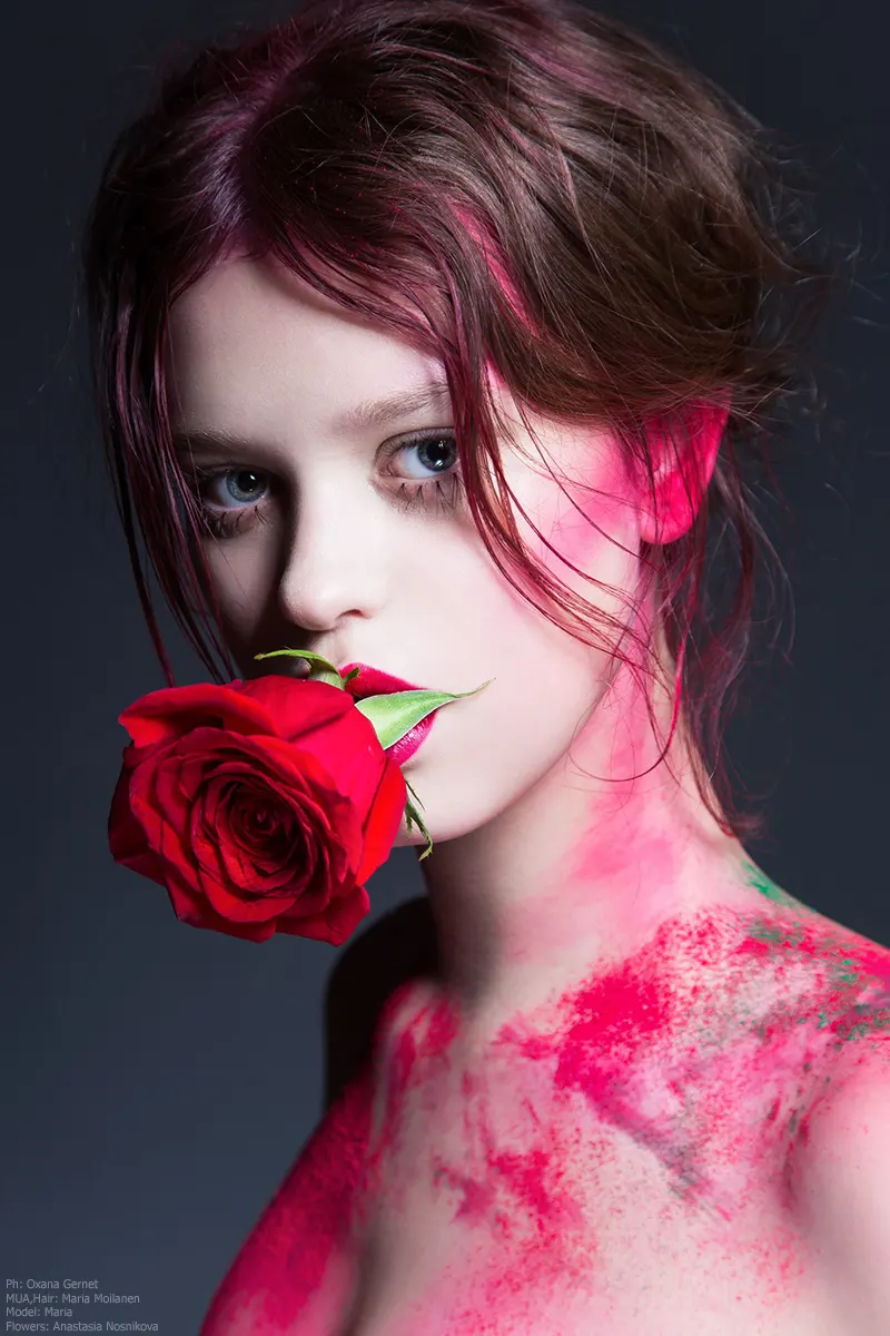 Девушка в цветах