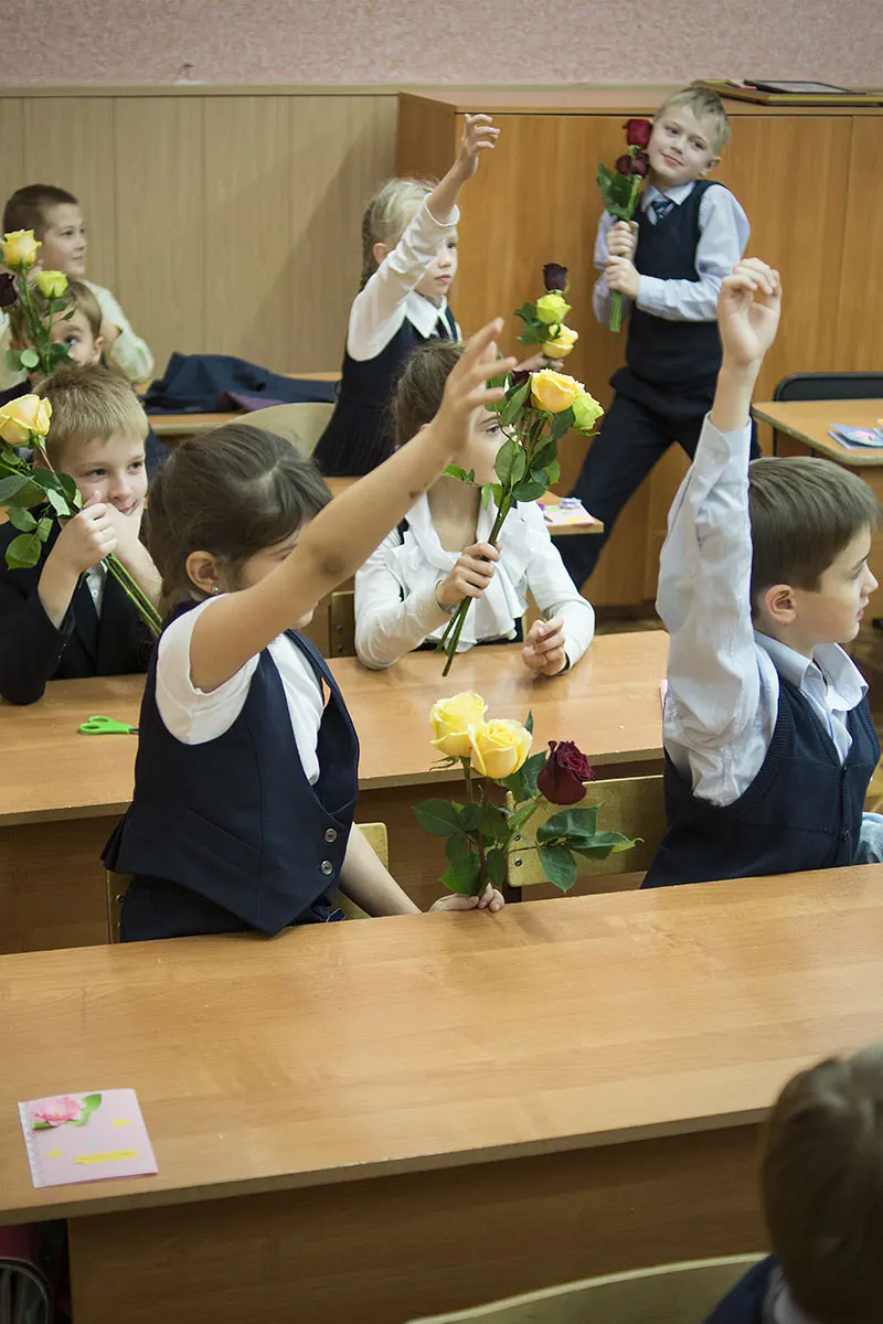 Мастер-класс по флористике в школе 11 г. Архангельска