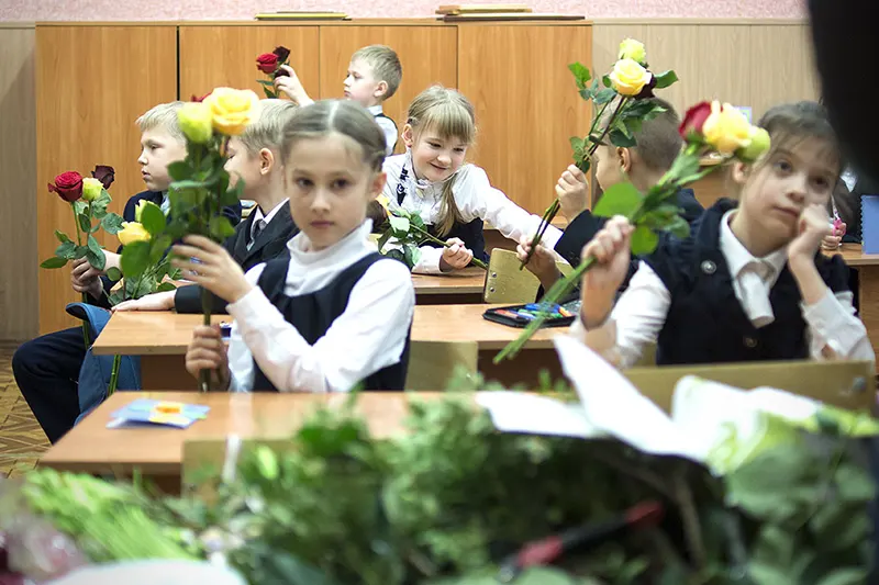 Мастер-класс по флористике в школе 11 г. Архангельска