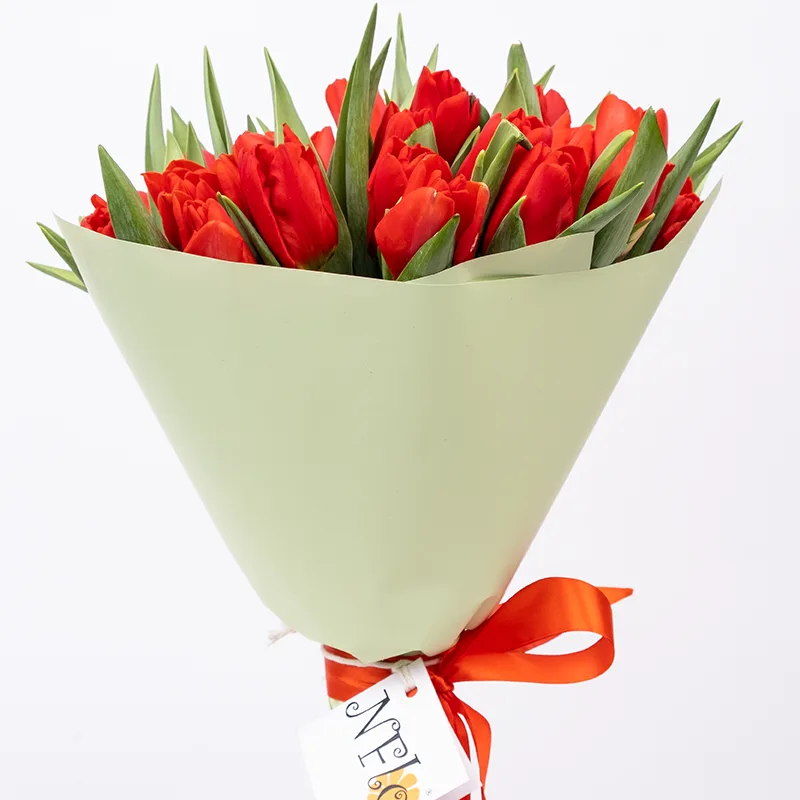 Букет из 35 красных тюльпанов (01887)