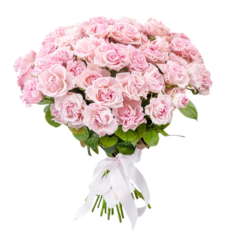 Букет из 29 розовых кустовых роз Свит Флоу (02111)