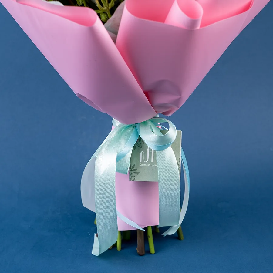 Букет из роз, кустовых роз и орхидей с орнитогалум (02192)