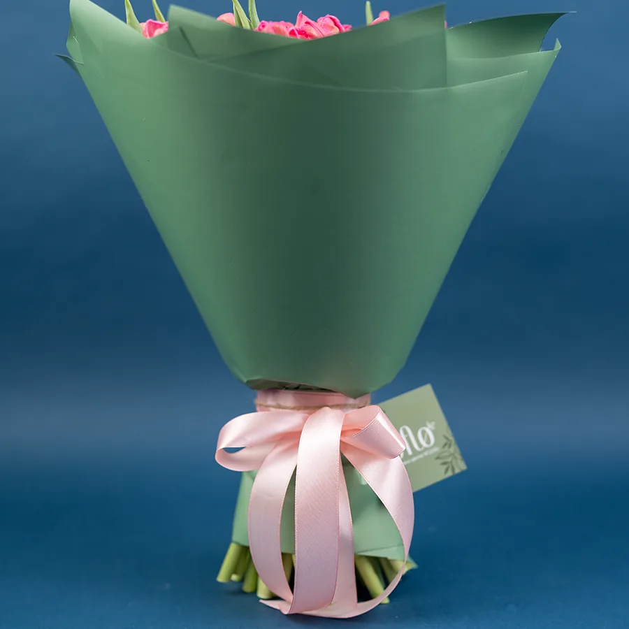 Букет из 45 розовых попугайных тюльпанов Марвел Пэррот (02056)