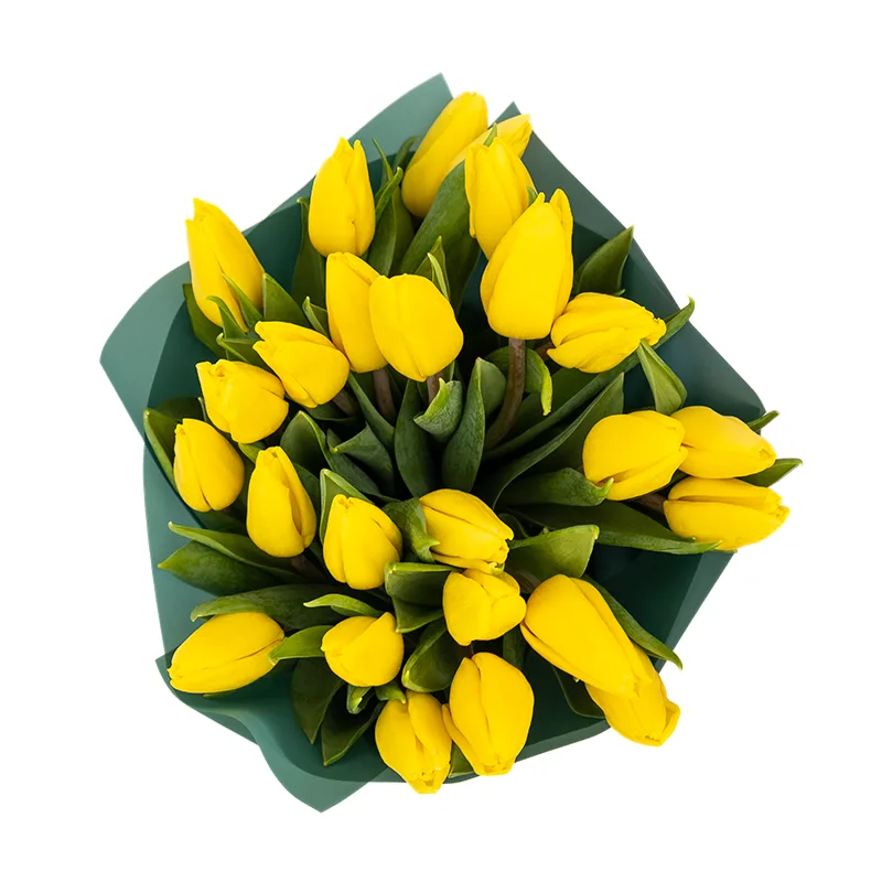 Букет из 25 желтых тюльпанов (01940)
