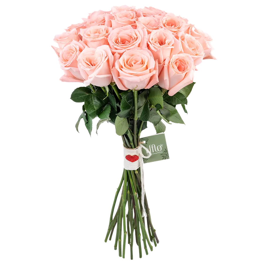 Букет из 21 светло-розовой розы Энгейджмент (03848)