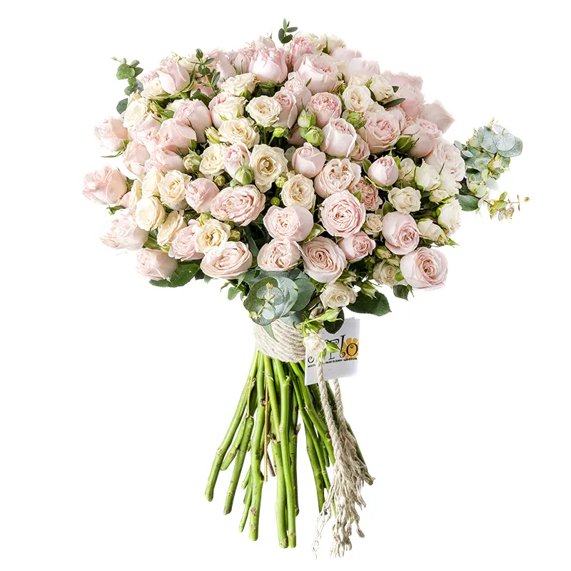 Букет из 25 нежных кустовых роз (00923)