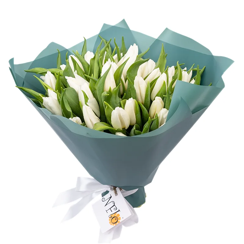 Букет из 49 белых тюльпанов (01896)
