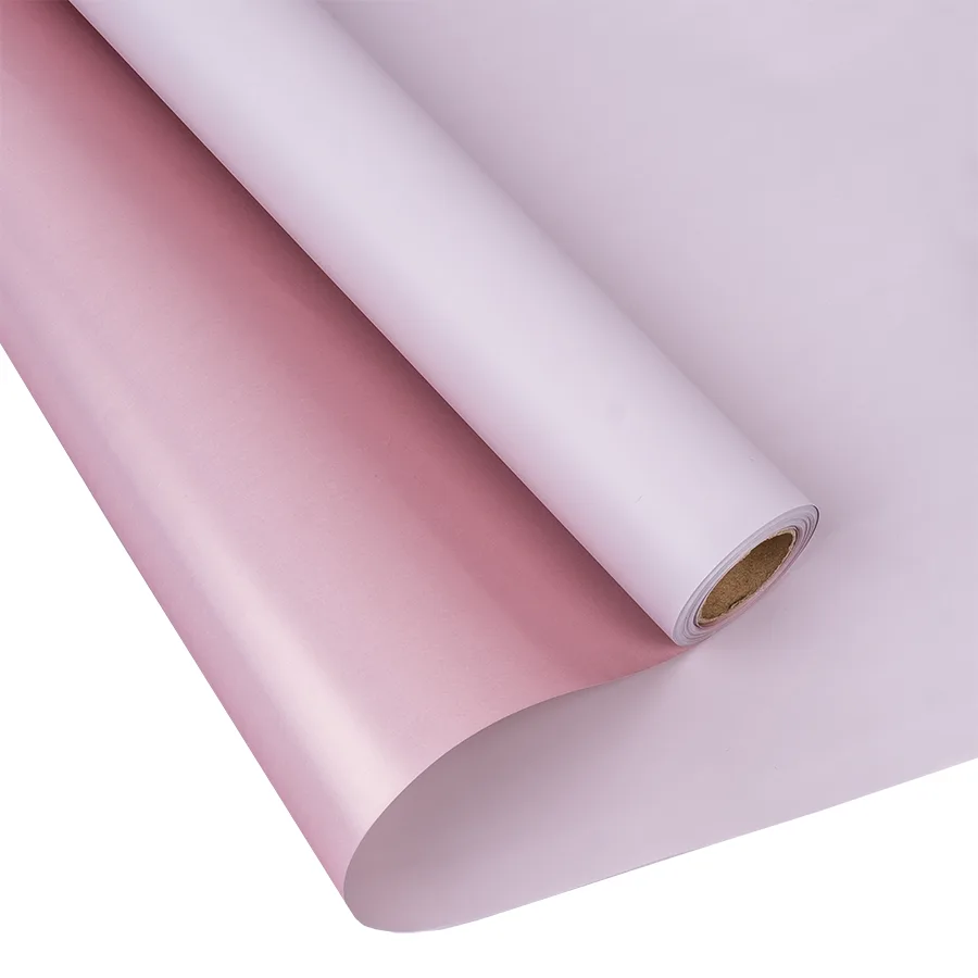 Пленка матовая двусторонняя амарантово-розовая/светло-пурпурная (00865)