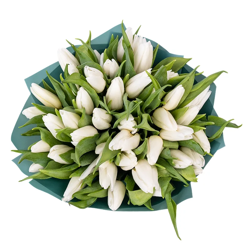 Букет из 39 белых тюльпанов (01901)