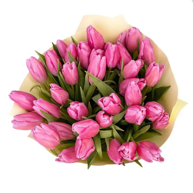 Букет из 39 розовых тюльпанов (01949)
