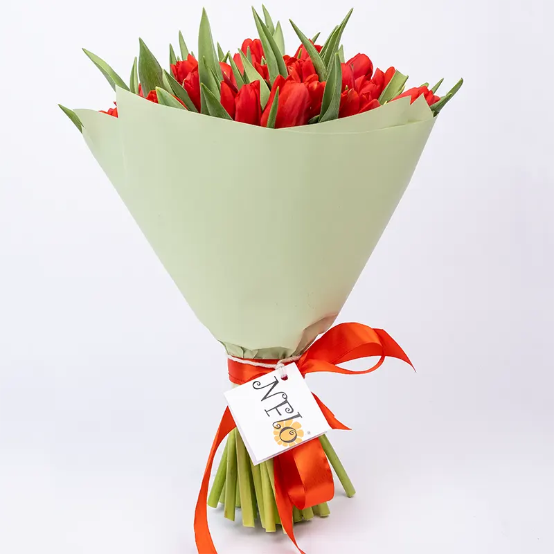 Букет из 43 красных тюльпанов (01883)