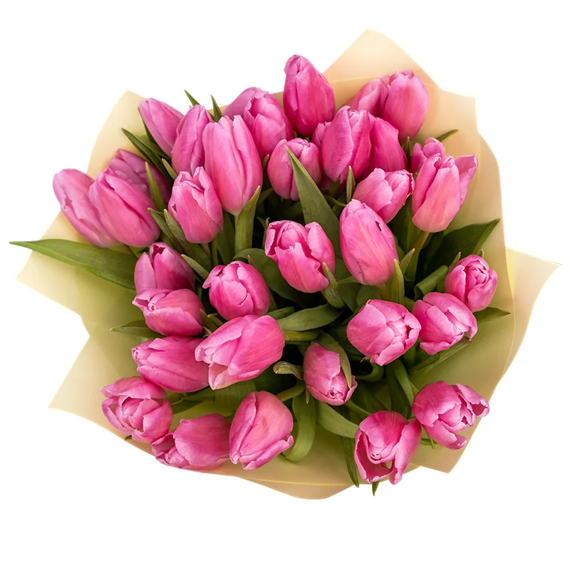 Букет из 35 розовых тюльпанов (01951)
