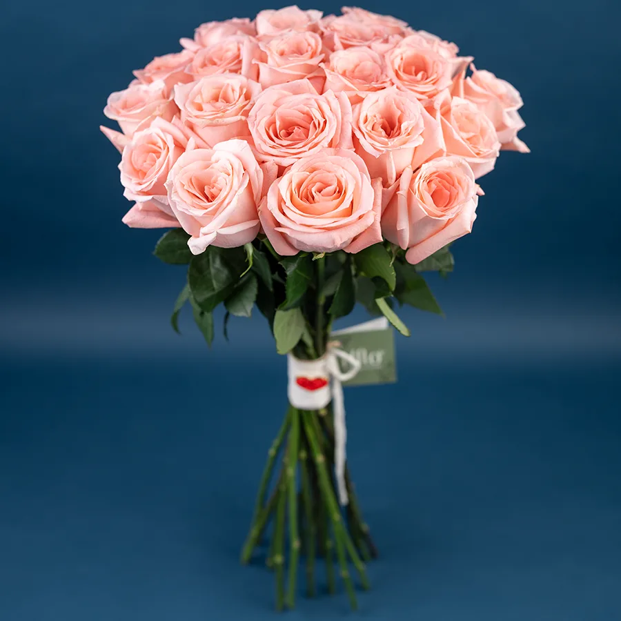 Букет из 21 светло-розовой розы Энгейджмент (03848)