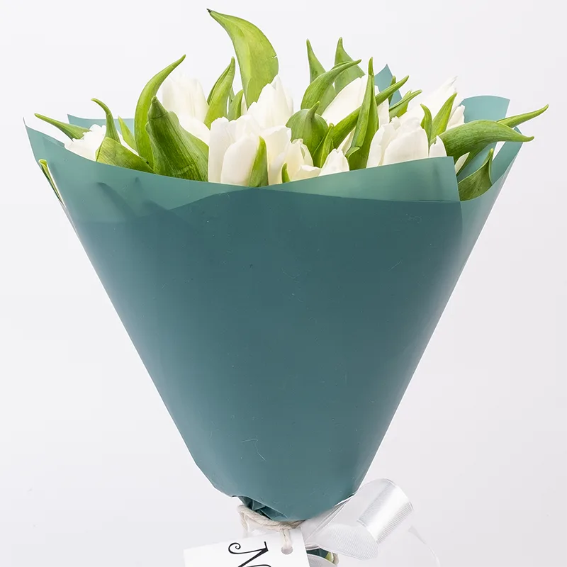 Букет из 19 белых тюльпанов (01911)