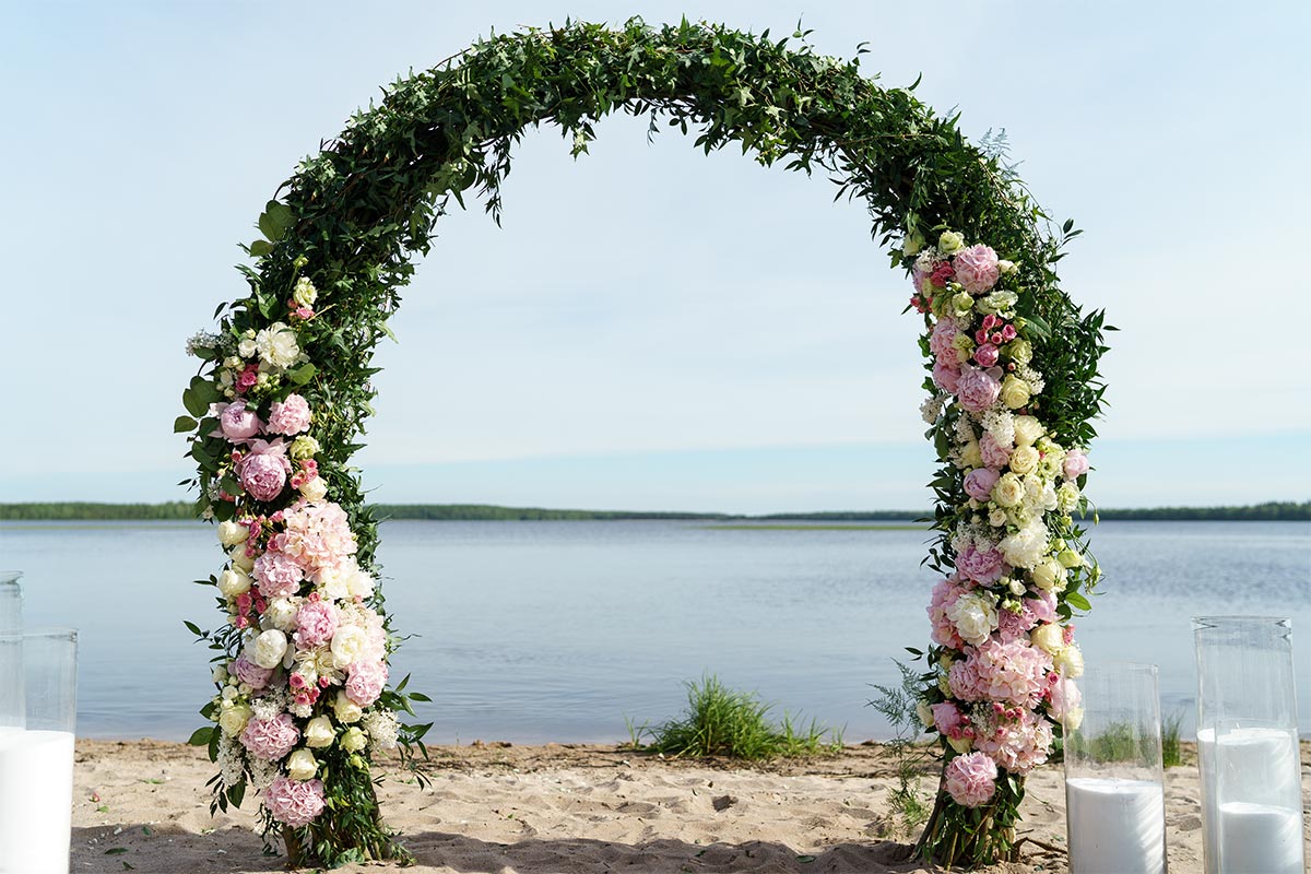 Оформление свадьбы и регистрации у озера в Лесной купели ()