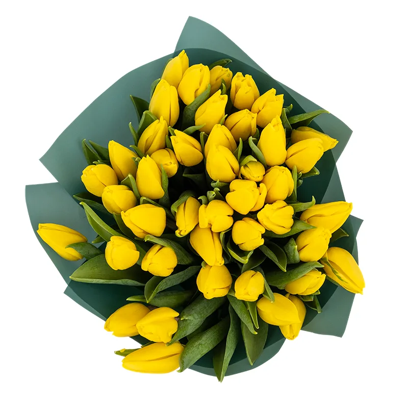 Букет из 43 желтых тюльпанов (01931)