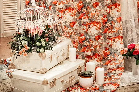 Оформление свадьбы в стиле шебби-шик в Золотице