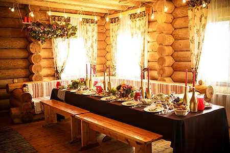 Оформление свадьбы в осеннем стиле в Лукоморье