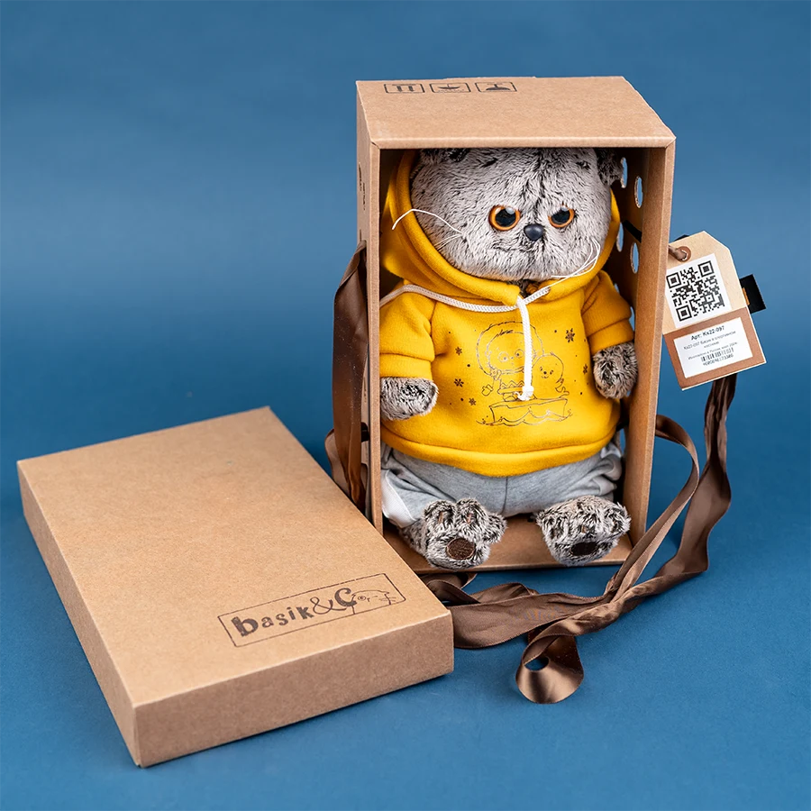 Кот Басик в спортивном костюме 22 см Ks22-097 (03755)