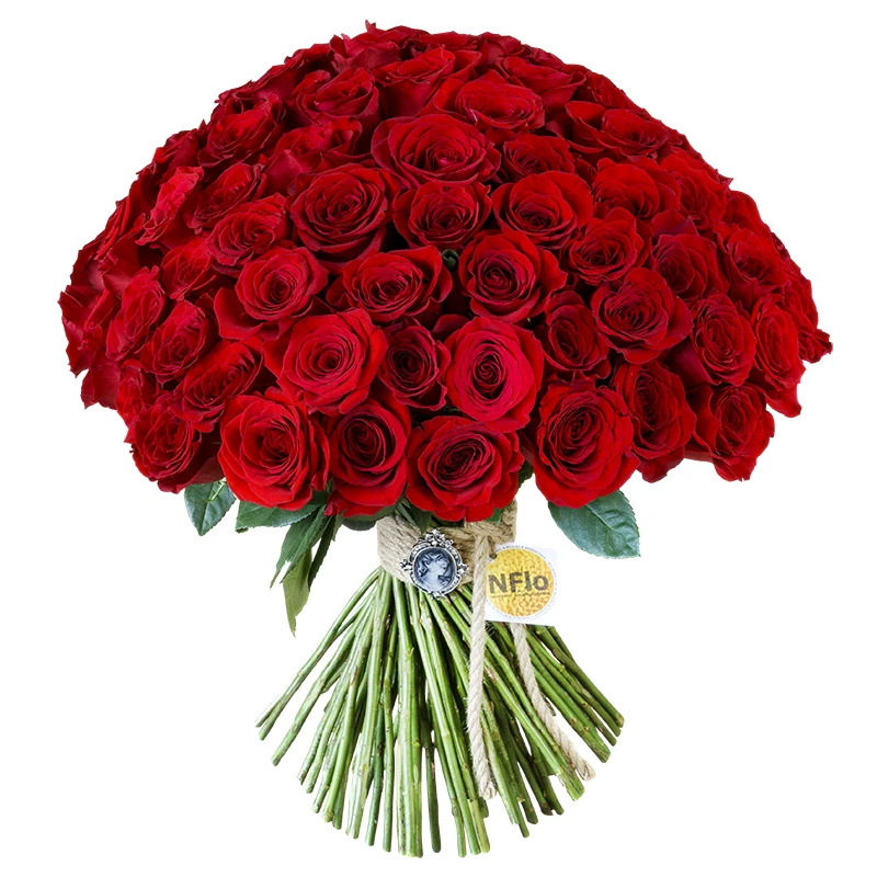 Букет из 101 красной розы Фридом (00780)